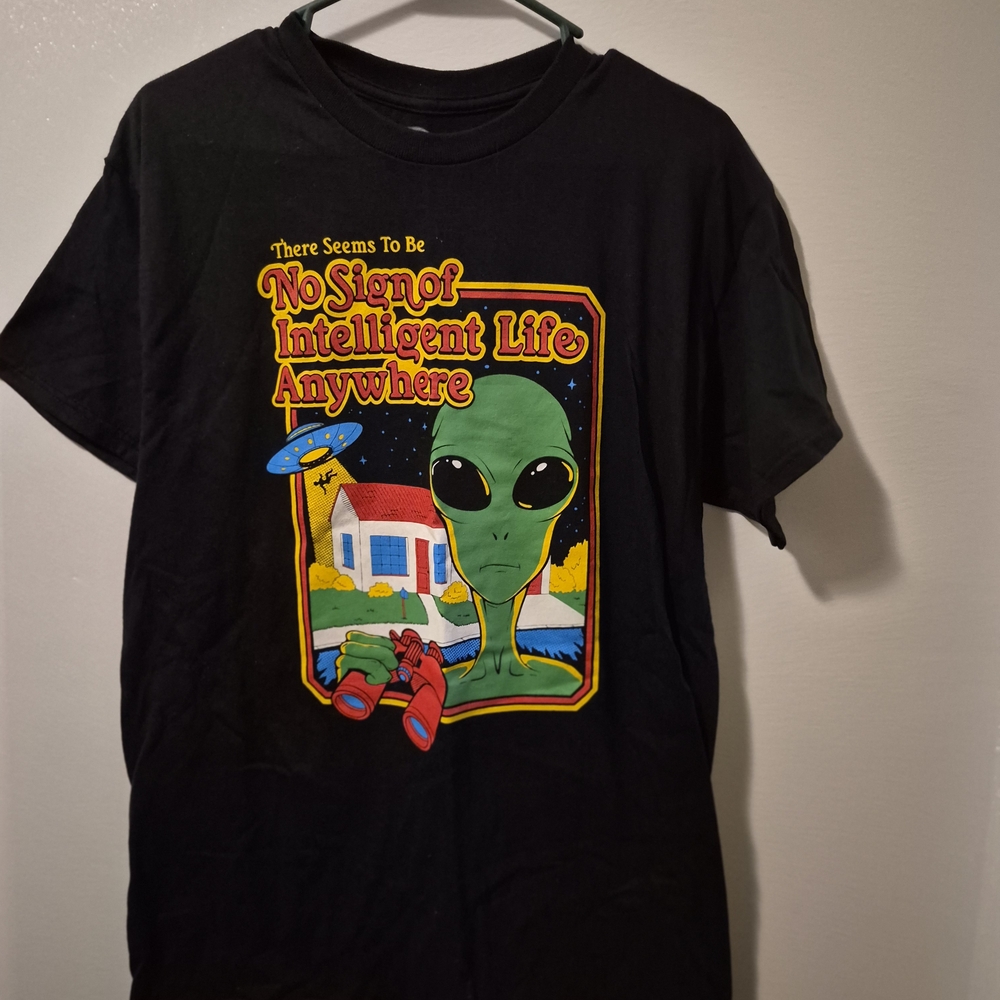 Alien Graphic T-Shirt - Black